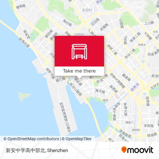 新安中学高中部北 map