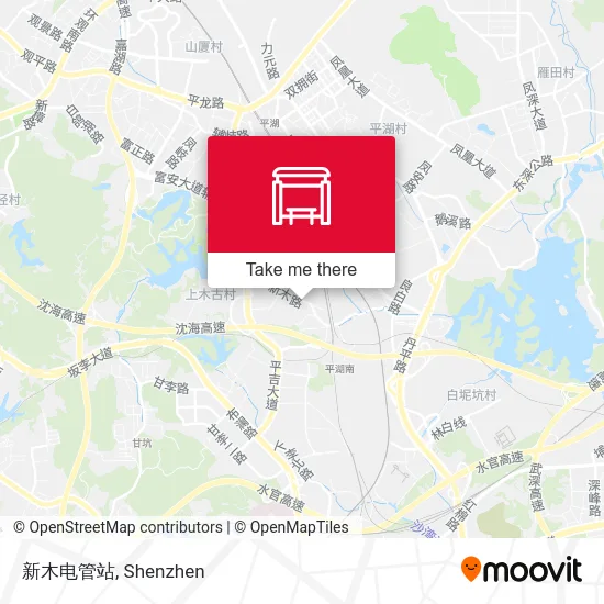 新木电管站 map
