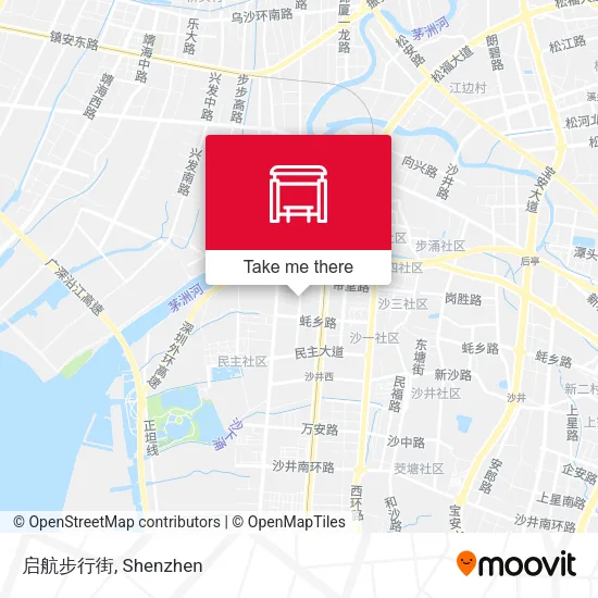 启航步行街 map