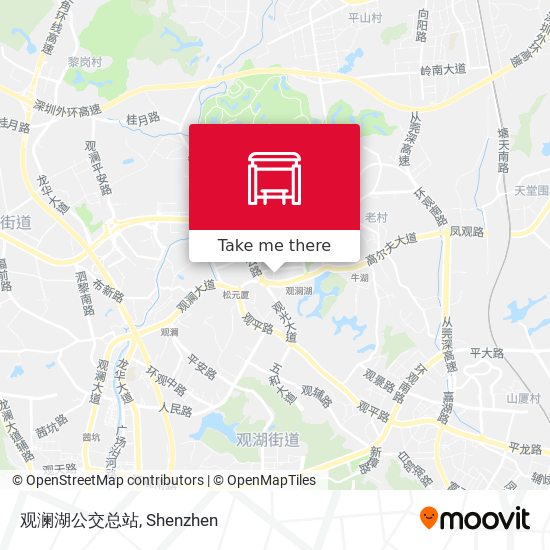 观澜湖公交总站 map