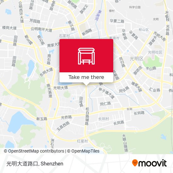 光明大道路口 map