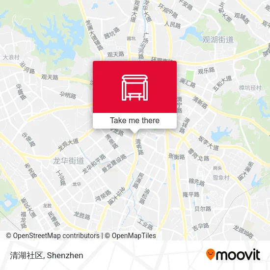 清湖社区 map