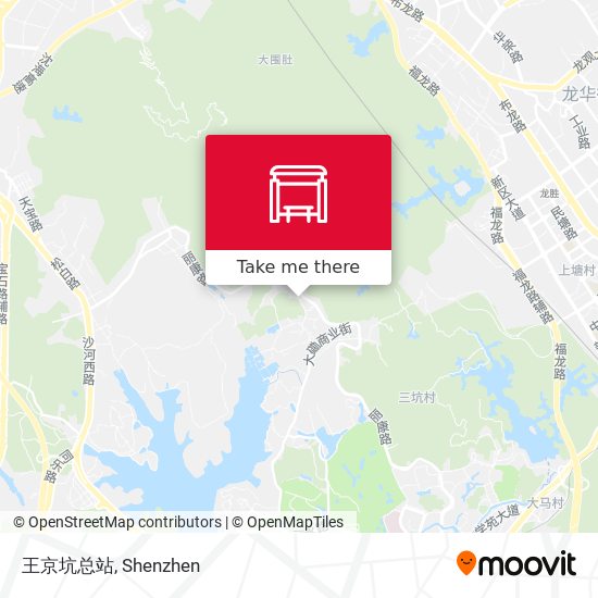 王京坑总站 map
