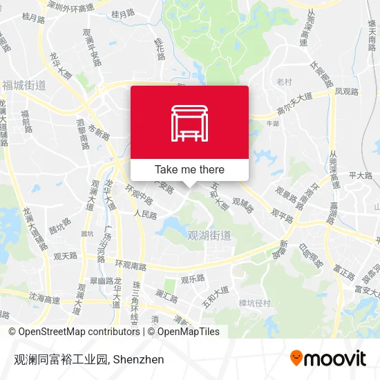 观澜同富裕工业园 map