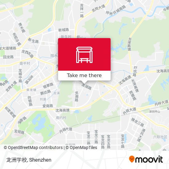 龙洲学校 map