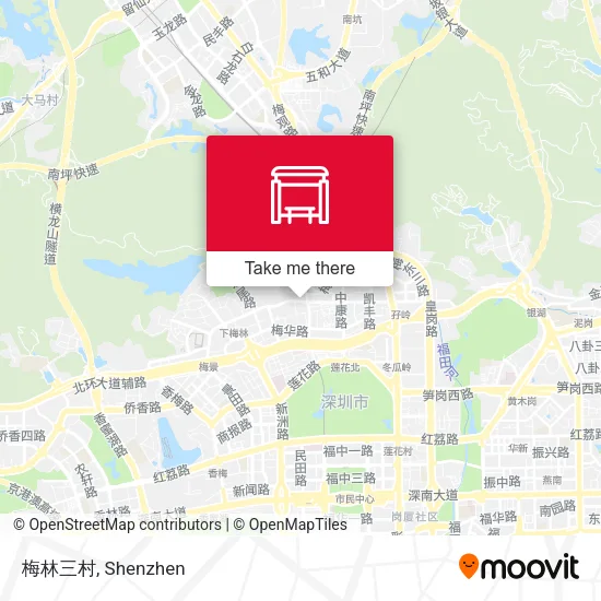 梅林三村 map