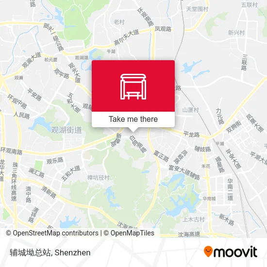 辅城坳总站 map