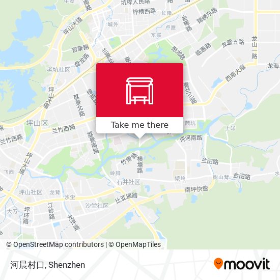 河晨村口 map