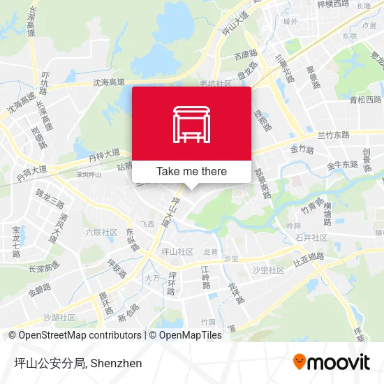 坪山公安分局 map