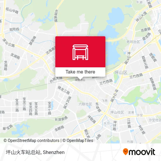 坪山火车站总站 map