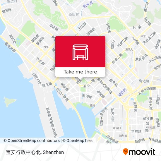 宝安行政中心北 map