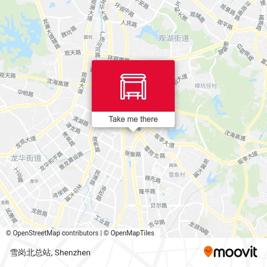 雪岗北总站 map
