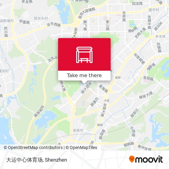 大运中心体育场 map