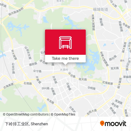 下岭排工业区 map