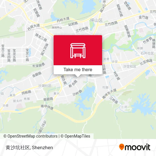 黄沙坑社区 map