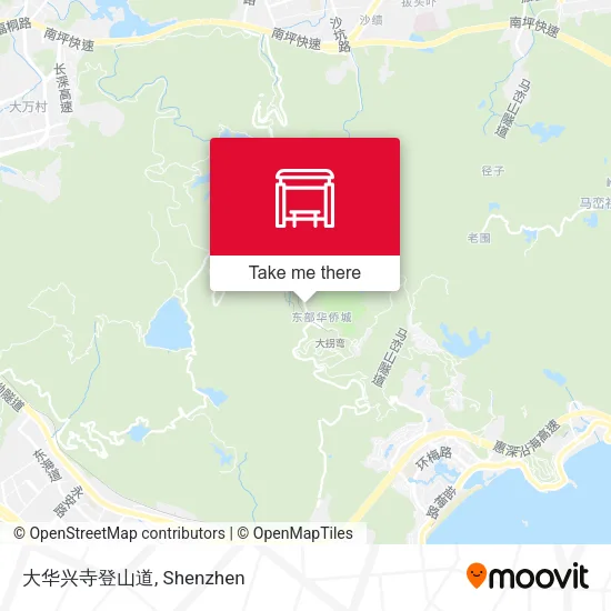 大华兴寺登山道 map