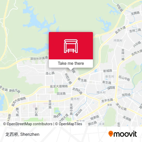 龙西桥 map