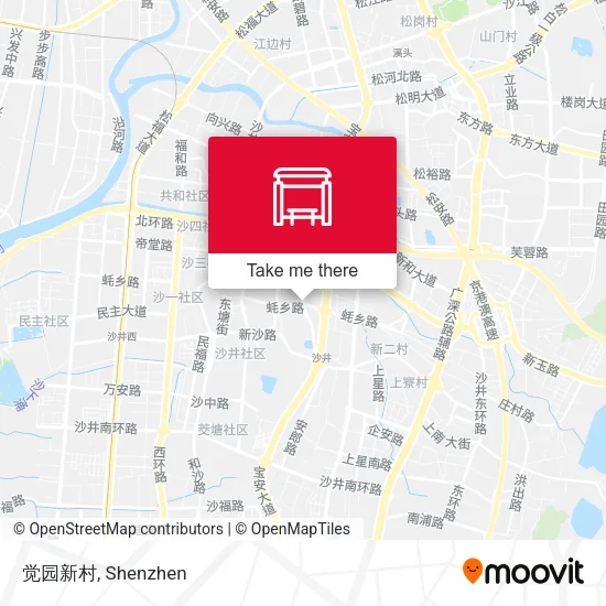 觉园新村 map
