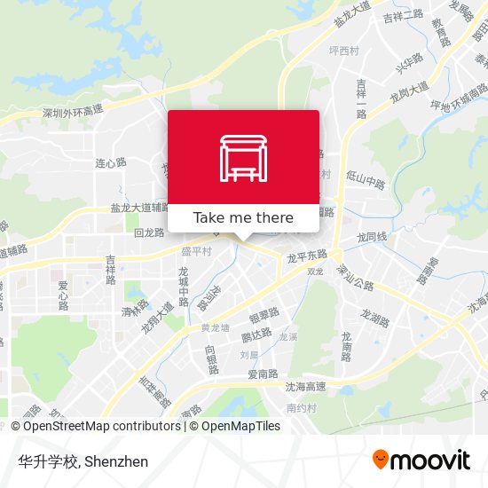 华升学校 map