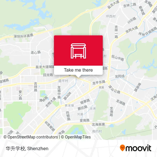 华升学校 map