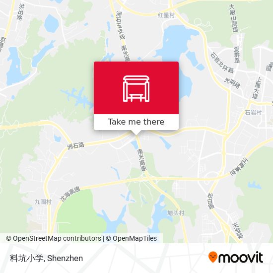 料坑小学 map