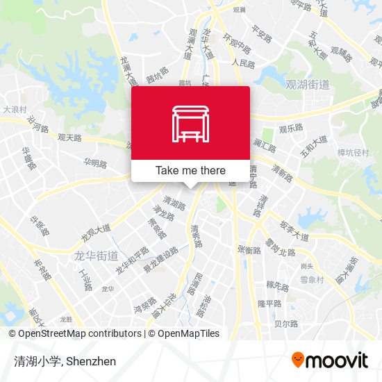 清湖小学 map