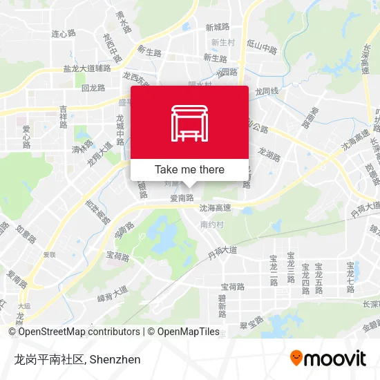龙岗平南社区 map