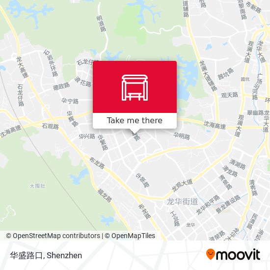 华盛路口 map