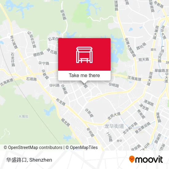 华盛路口 map