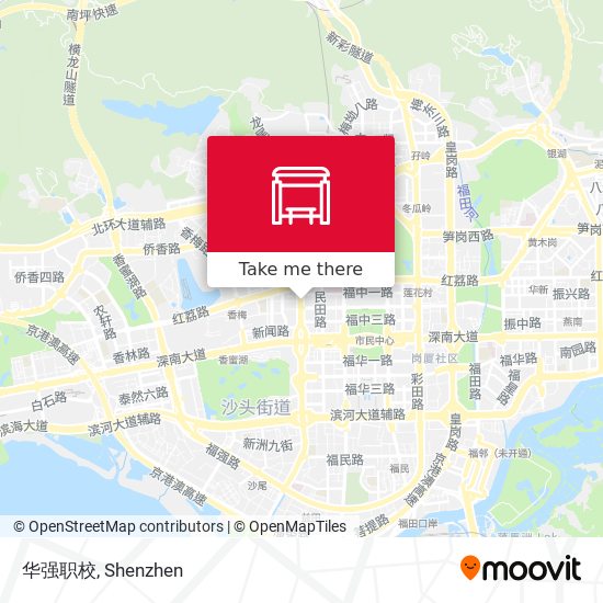 华强职校 map