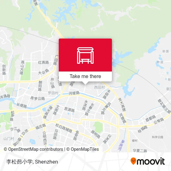 李松蓢小学 map