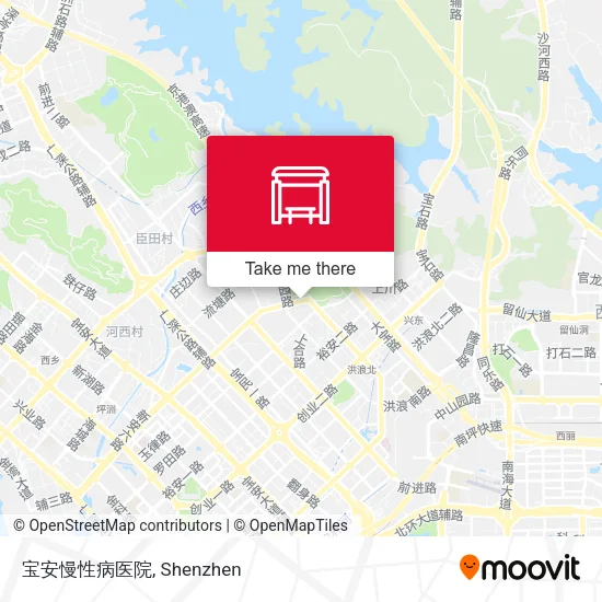 宝安慢性病医院 map