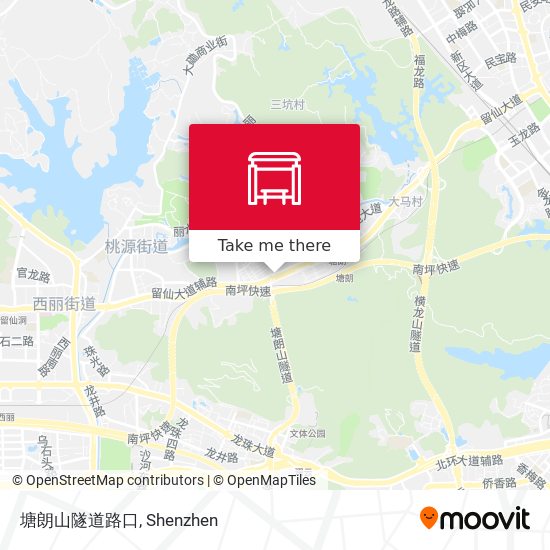 塘朗山隧道路口 map