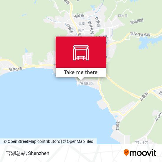 官湖总站 map