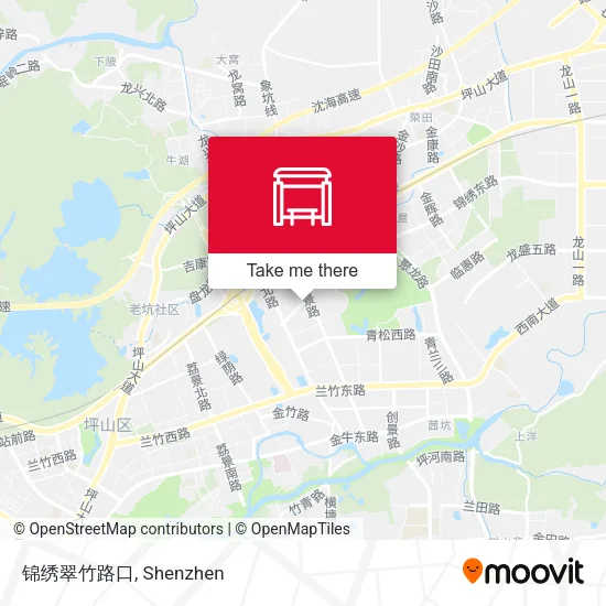 锦绣翠竹路口 map