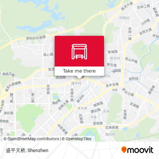 盛平天桥 map