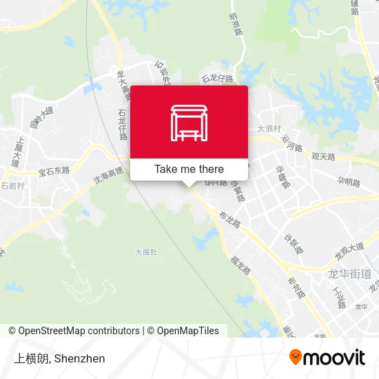 上横朗 map