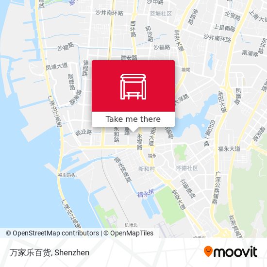 万家乐百货 map