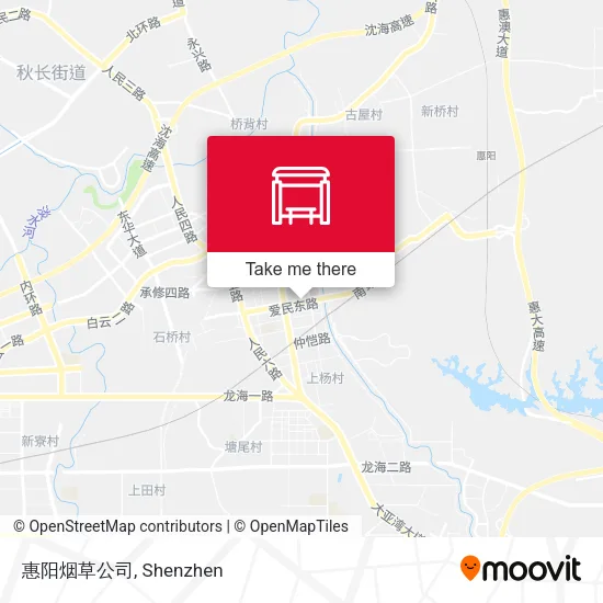 惠阳烟草公司 map