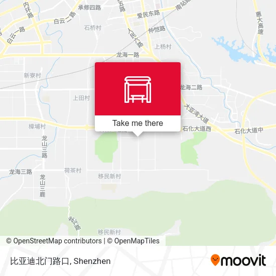 比亚迪北门路口 map
