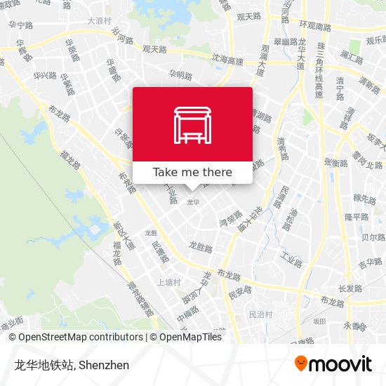 龙华地铁站 map
