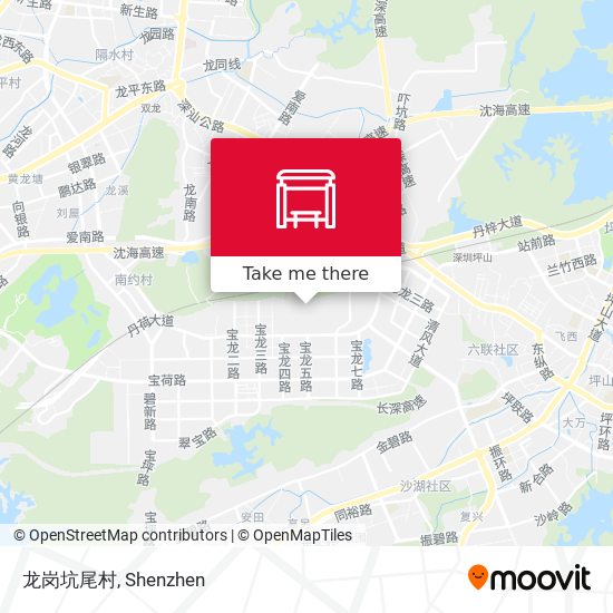 龙岗坑尾村 map