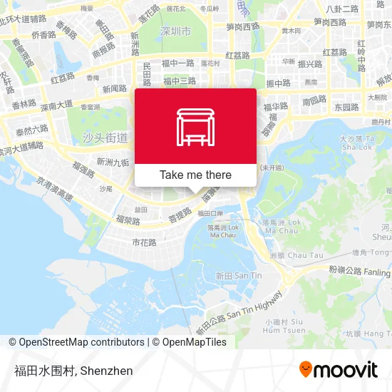 福田水围村 map