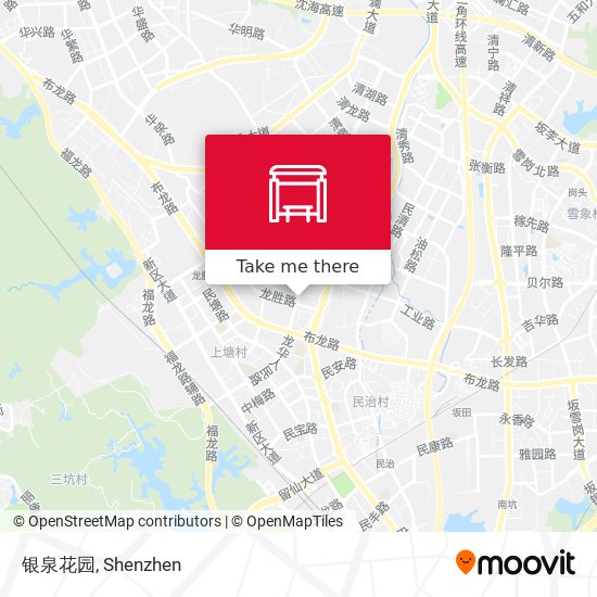 银泉花园 map