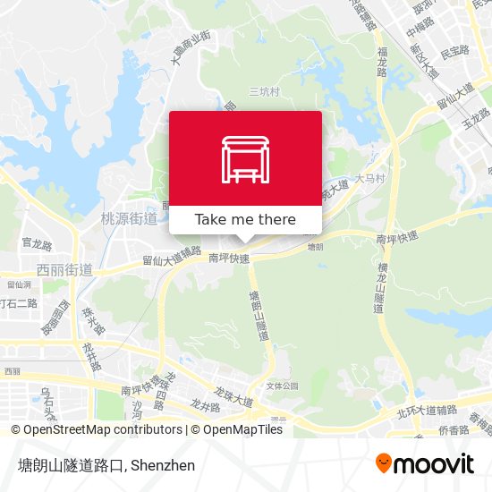 塘朗山隧道路口 map