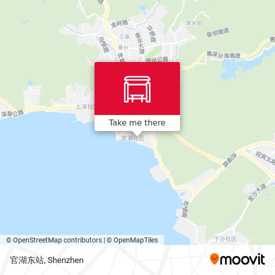 官湖东站 map