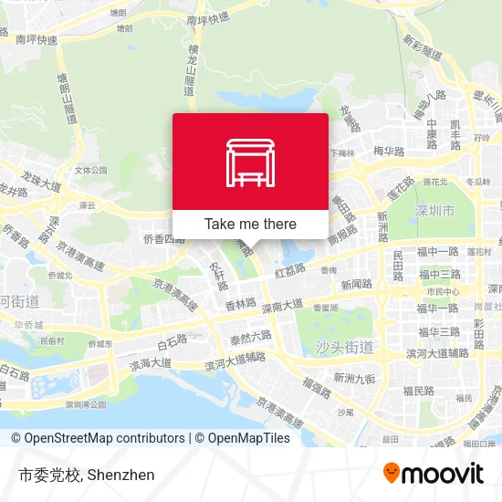 市委党校 map