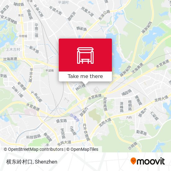 横东岭村口 map