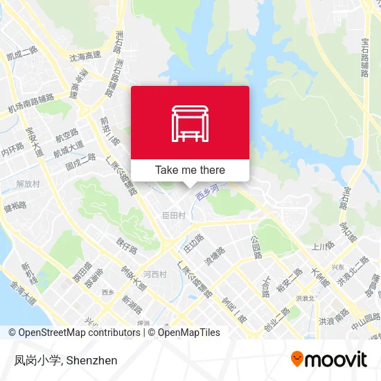 凤岗小学 map