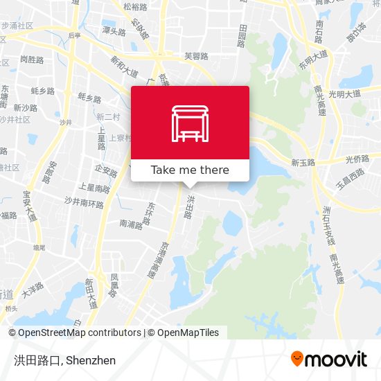 洪田路口 map